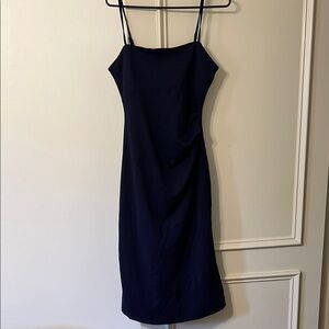 Elegant Navy Blue Women's Dress